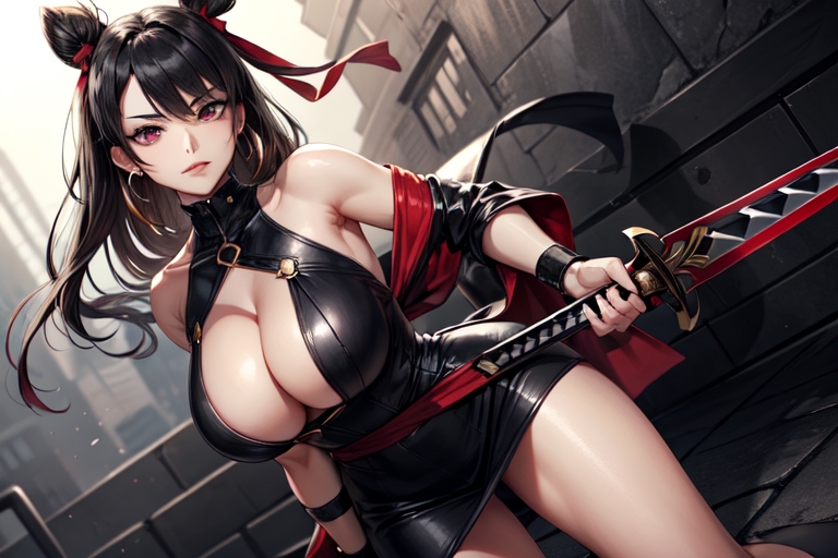 cleavage, big boobs, red eyes, Yor Forger, Spy x Family, anime