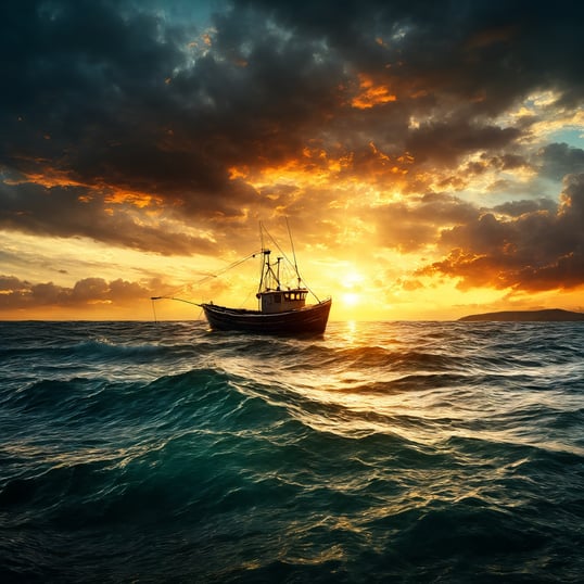 HD -the fishing boat- wallpapers