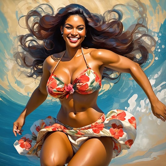 bikini beauty with big boobs - Stock Illustration [104095570] - PIXTA