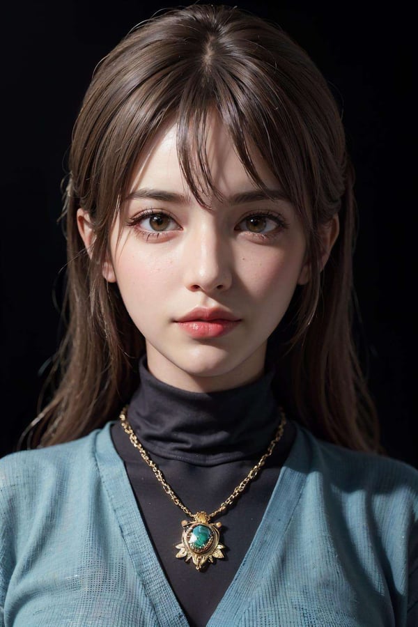 Hyperrealist portrait of femal image created