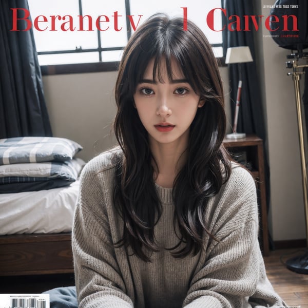 A beautiful magazine cover image created by tensor art