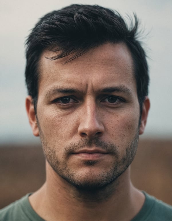 front shot, portrait photo of | image created by | Tensor.Art