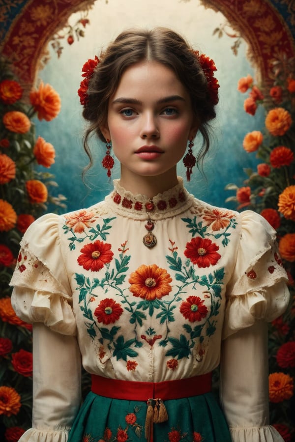 Create an image of an intricat image created by arte del sur tensor art
