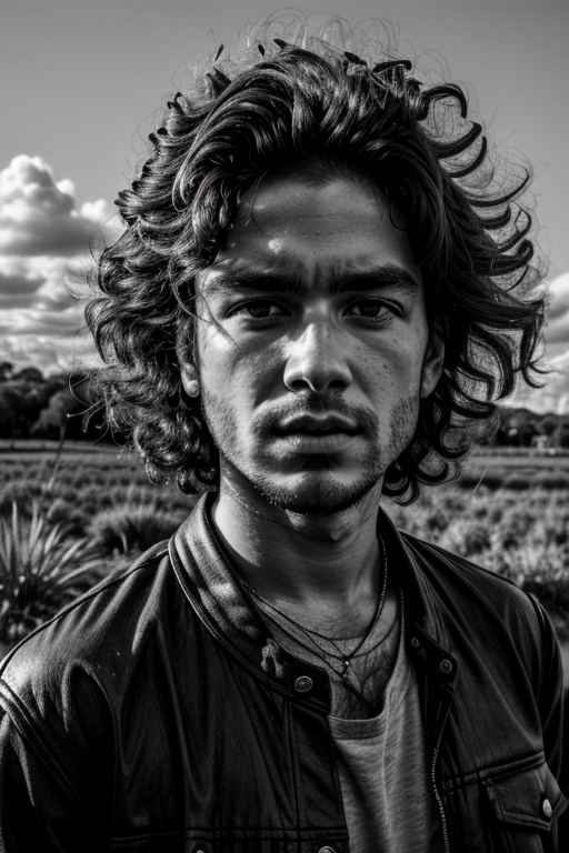 A black and white photo of a m image created by ac d8888 