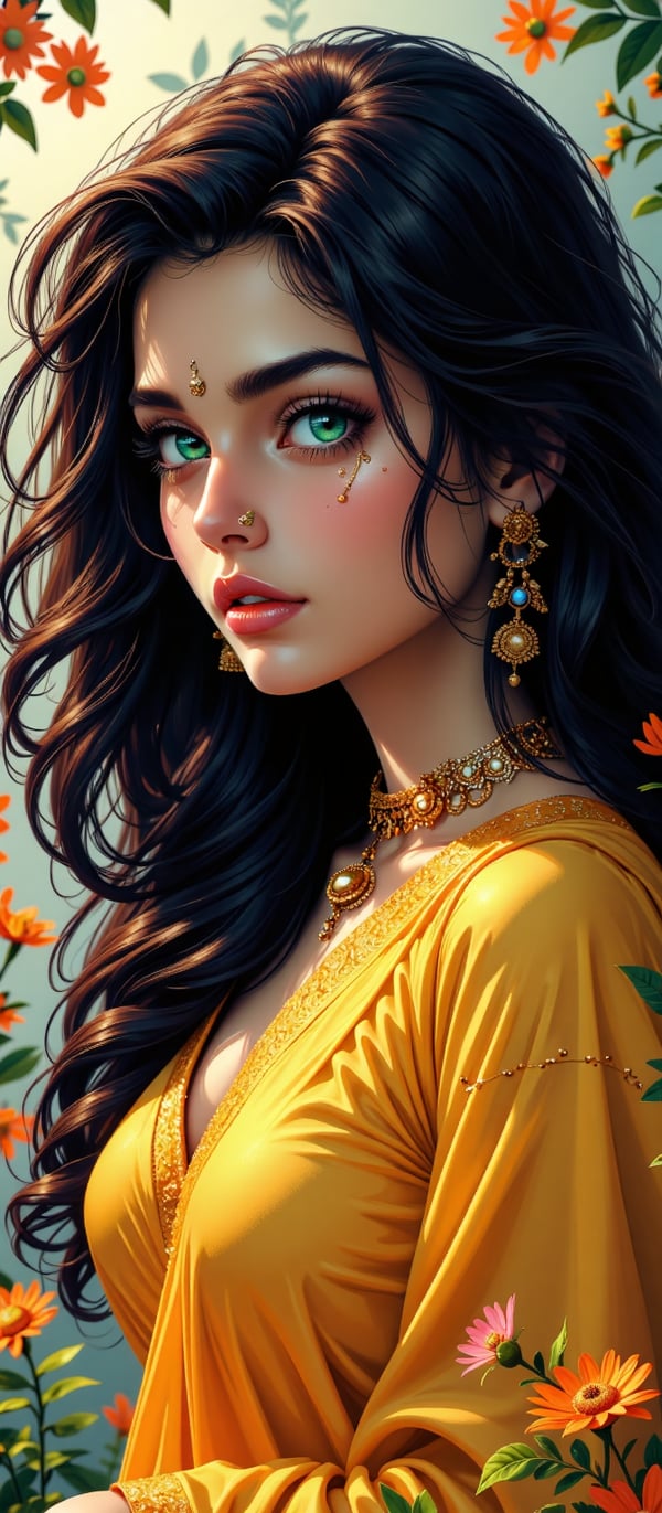 An Indian Woman With Striking Image Created By Caption Master An indian woman with striking image created by caption master