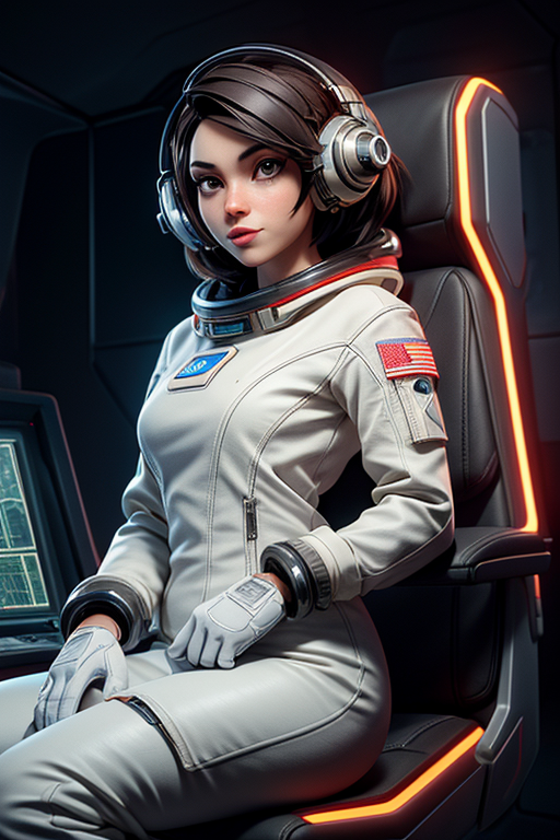 Female Space Explorer Part 03 | image created by Noe Universe | Tensor.Art