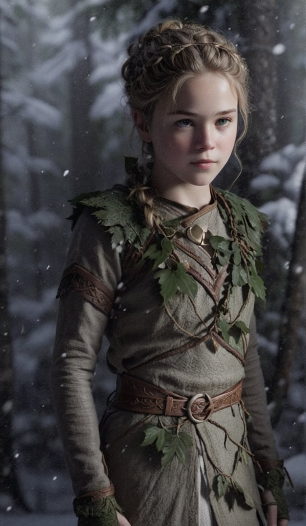 Leaf forest child image created by rcuello tensor art