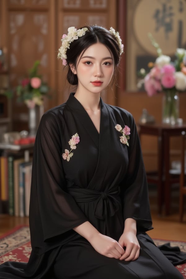 Second Female Black Kimma Top