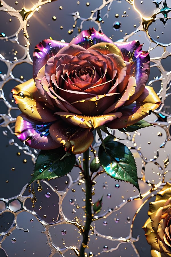stary iridescent gold rose dri | image created by Cancel_Adobe ...