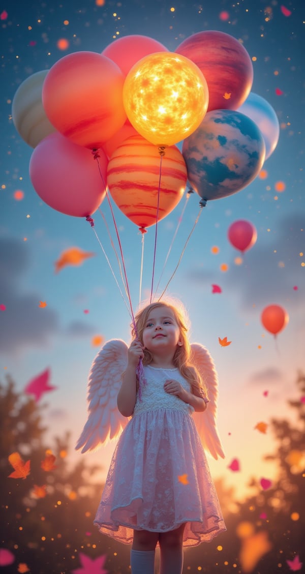 A Cute Little Angel Holding 10 Image Created By Grace Jian Ai A cute little angel holding 10 image created by grace jian ai