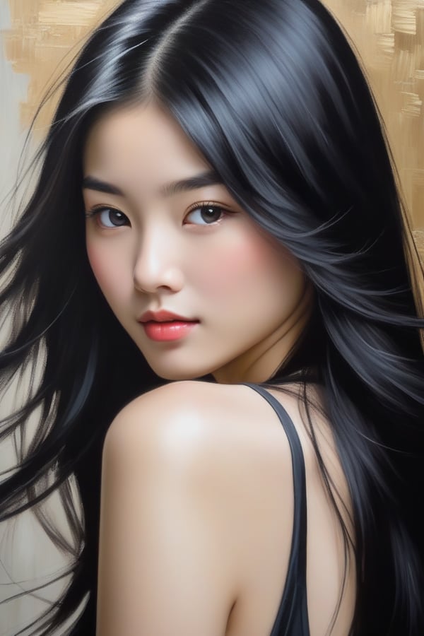 Create an oil painting on can image created by desenhista 1 0