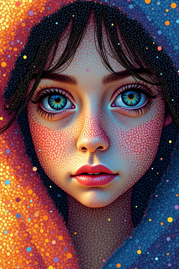  a mesmerizing pointillist mas image created by jsp tensor art