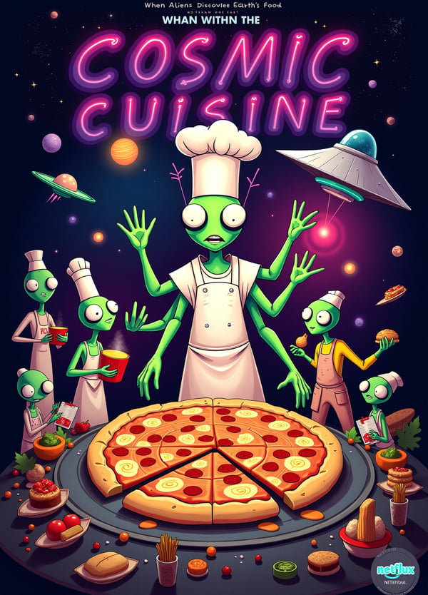 Cosmic cuisine image created by viboji tensor art