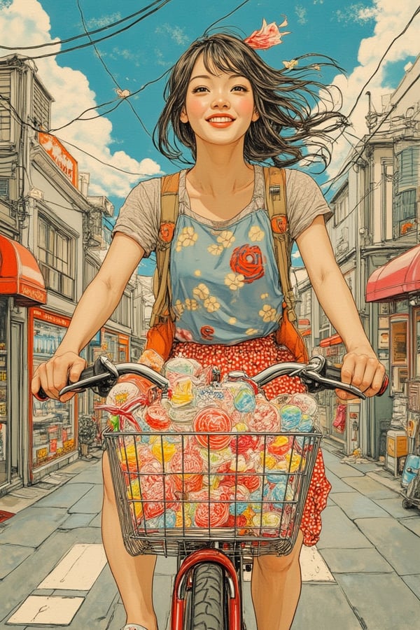 A vibrant scene in yuko shimiz image created by orked orked tensor art