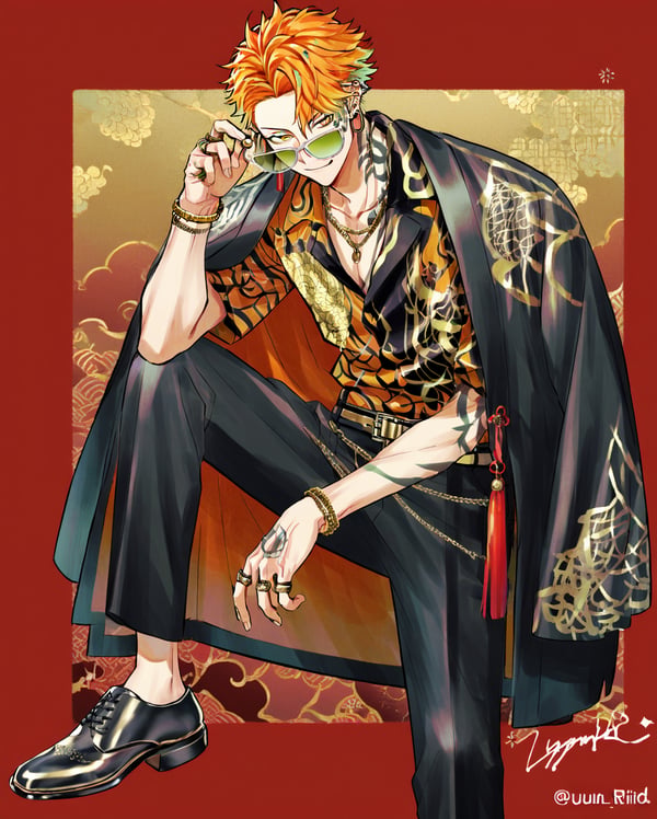 宇佐美リト 極道衣装 / Usami Rito Yakuza Costume | Tensor.Art