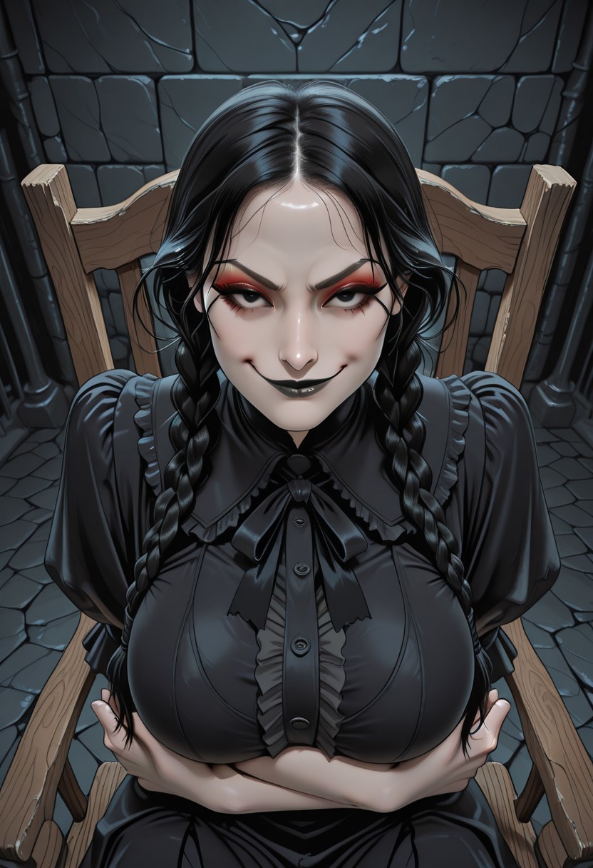 Goth Girl (Black Skull Art Style)