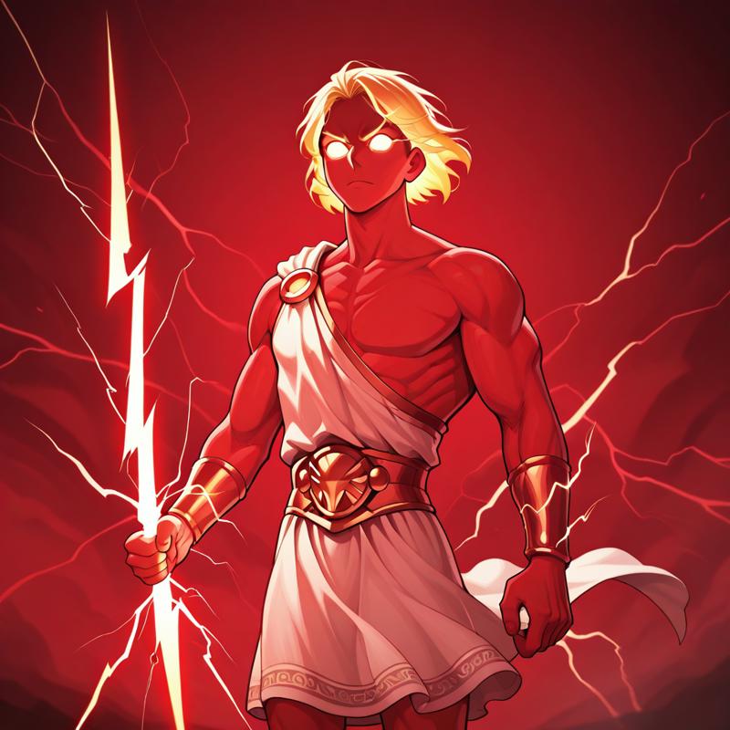 Holding Zeus ThunderBolt [Weapon] by Leaf
