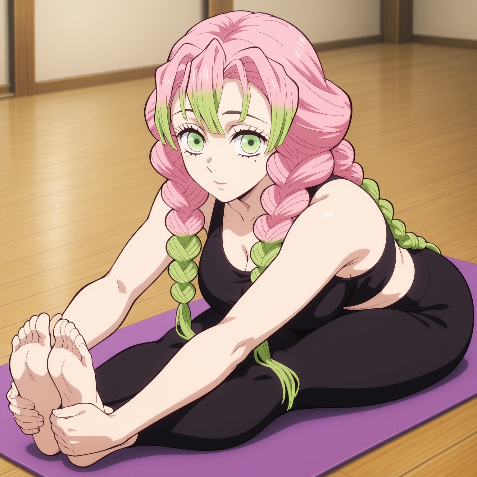 Seated forward bend pose / concept / yoga