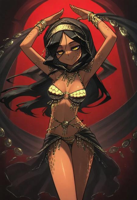 Snake girl dancer(original character)by porforever