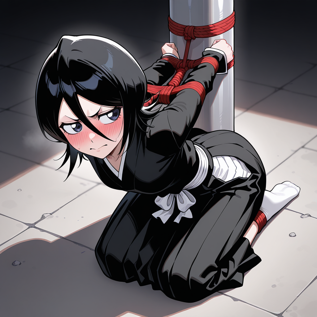 Bound to Pole - concept/poses