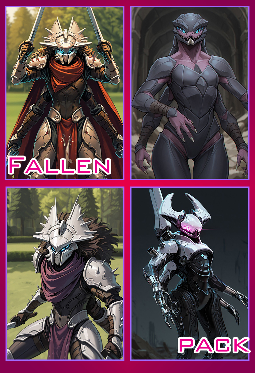Fallen /Eliksni captain and ATraks from  Destiny