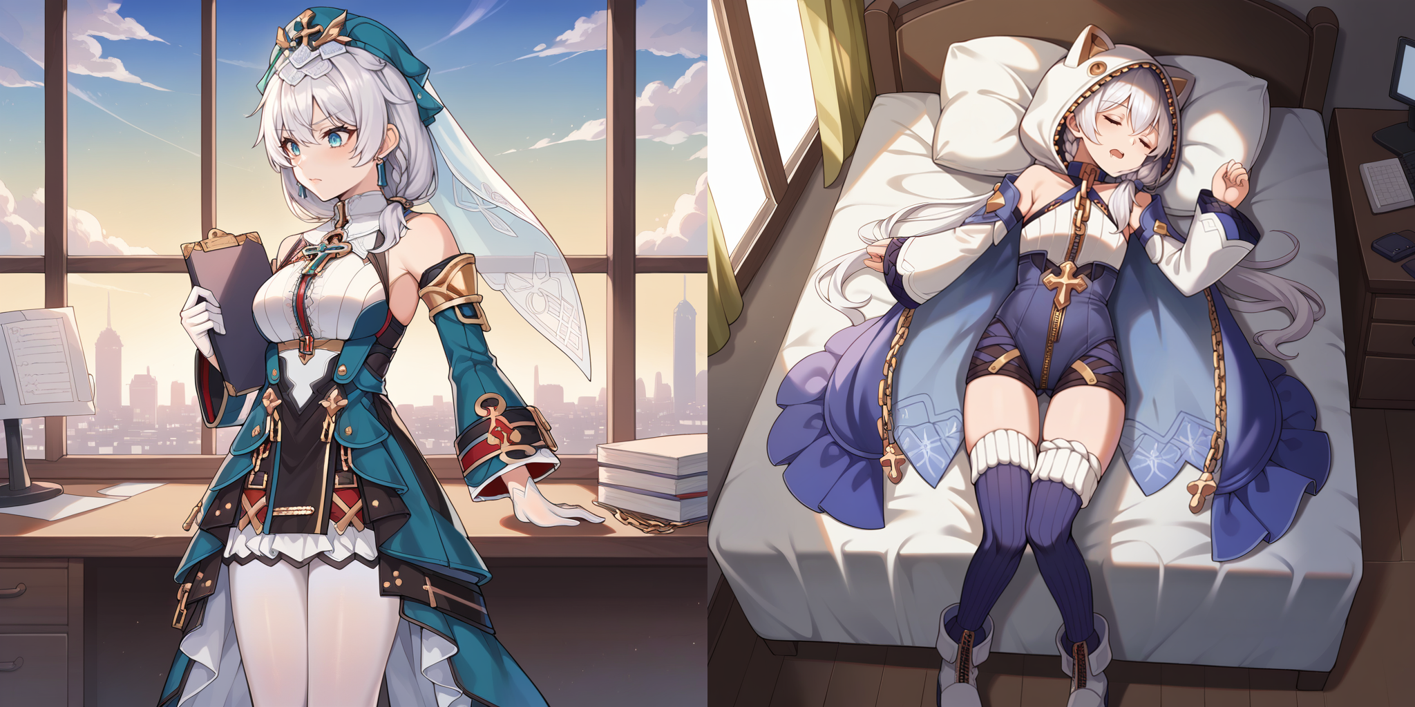 Theresa + Luna - Honkai Impact 3rd (8 Outfits)