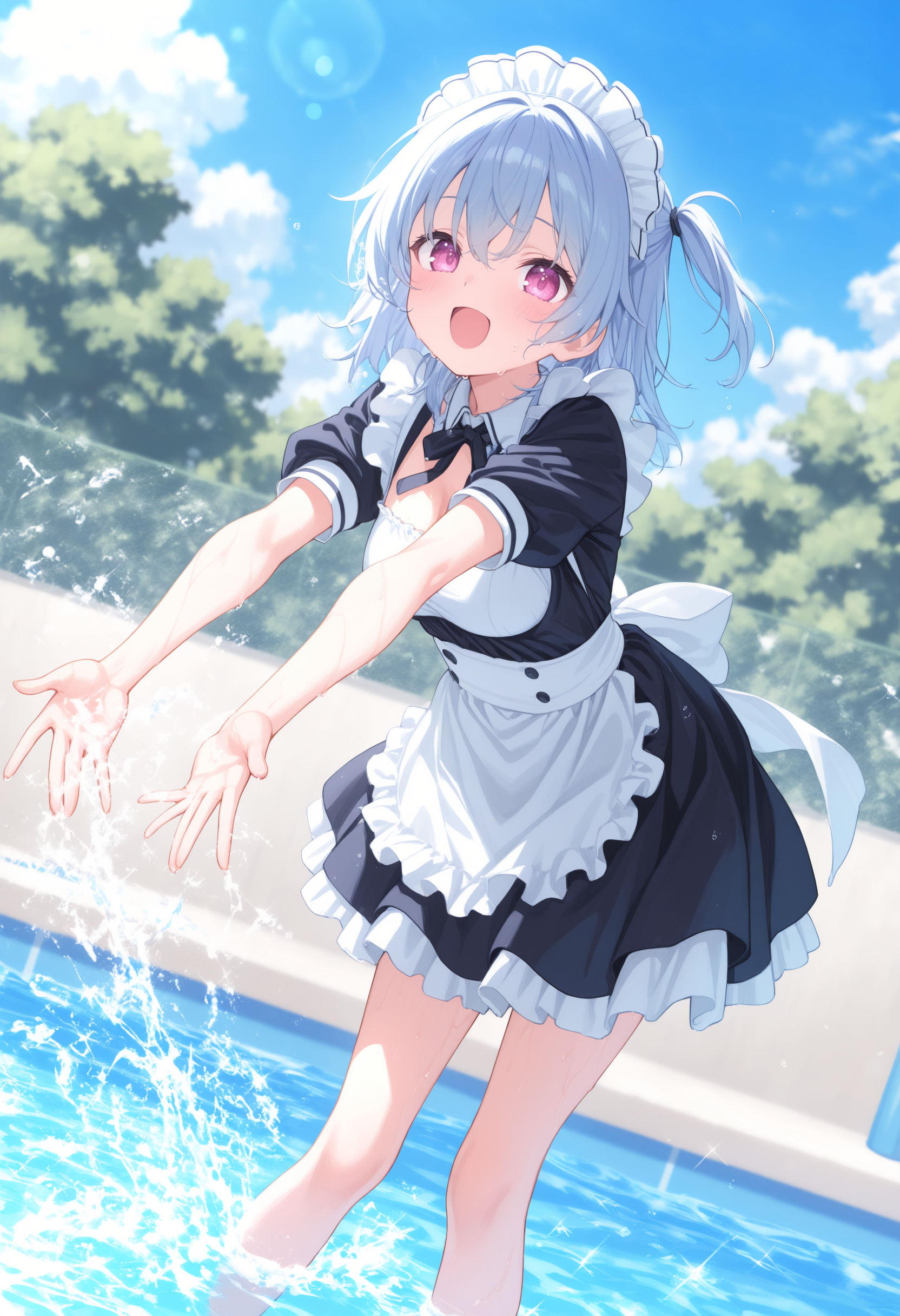 water fight / 水かけ / 水遊び