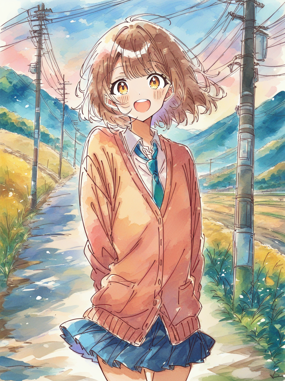 水彩画風LoRA - Watercolor Memiha XL | Tensor.Art | Tensor.Art