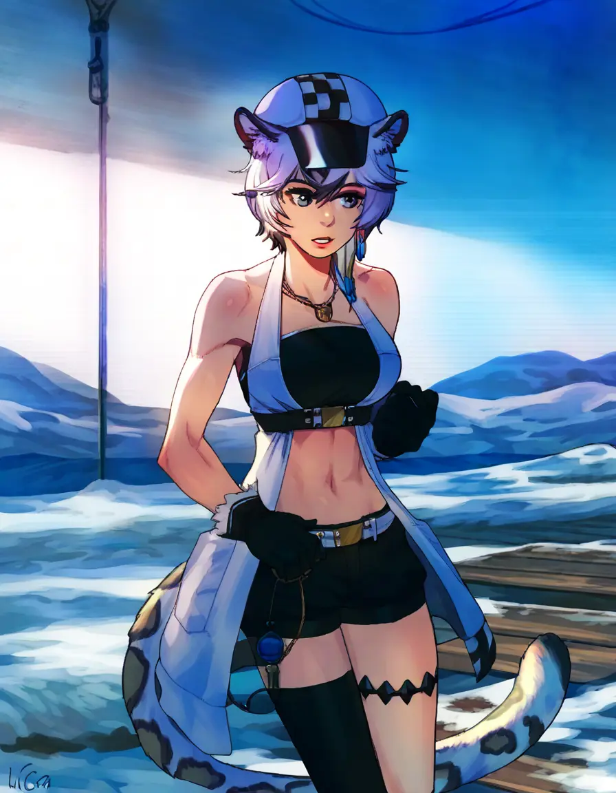 Ensia Silverash (Cliffheart from Arknight game)