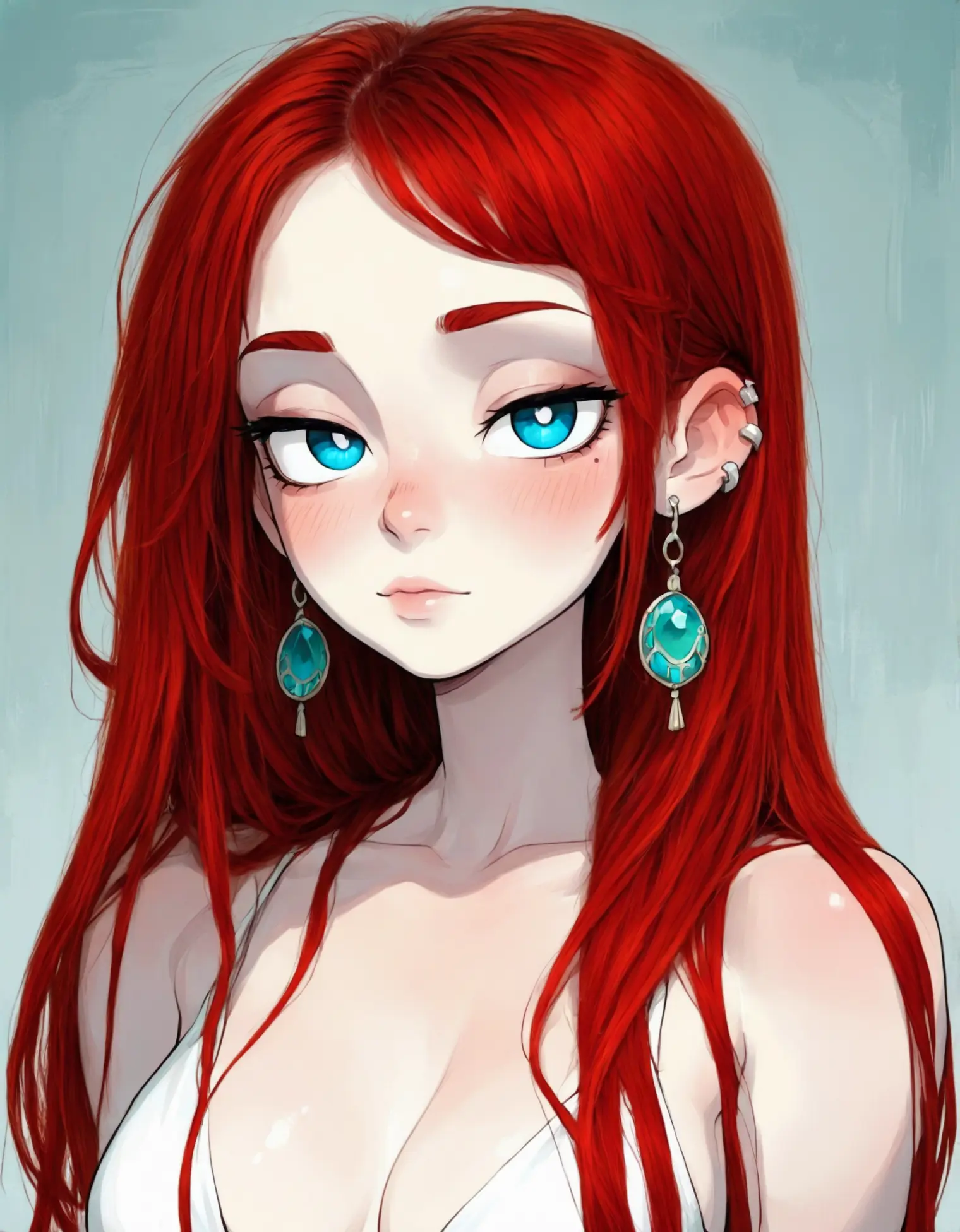 Real hair for 2D