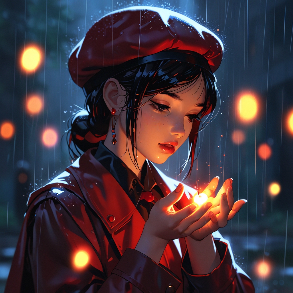 Anime-Surreal Celestial Glow Anime 