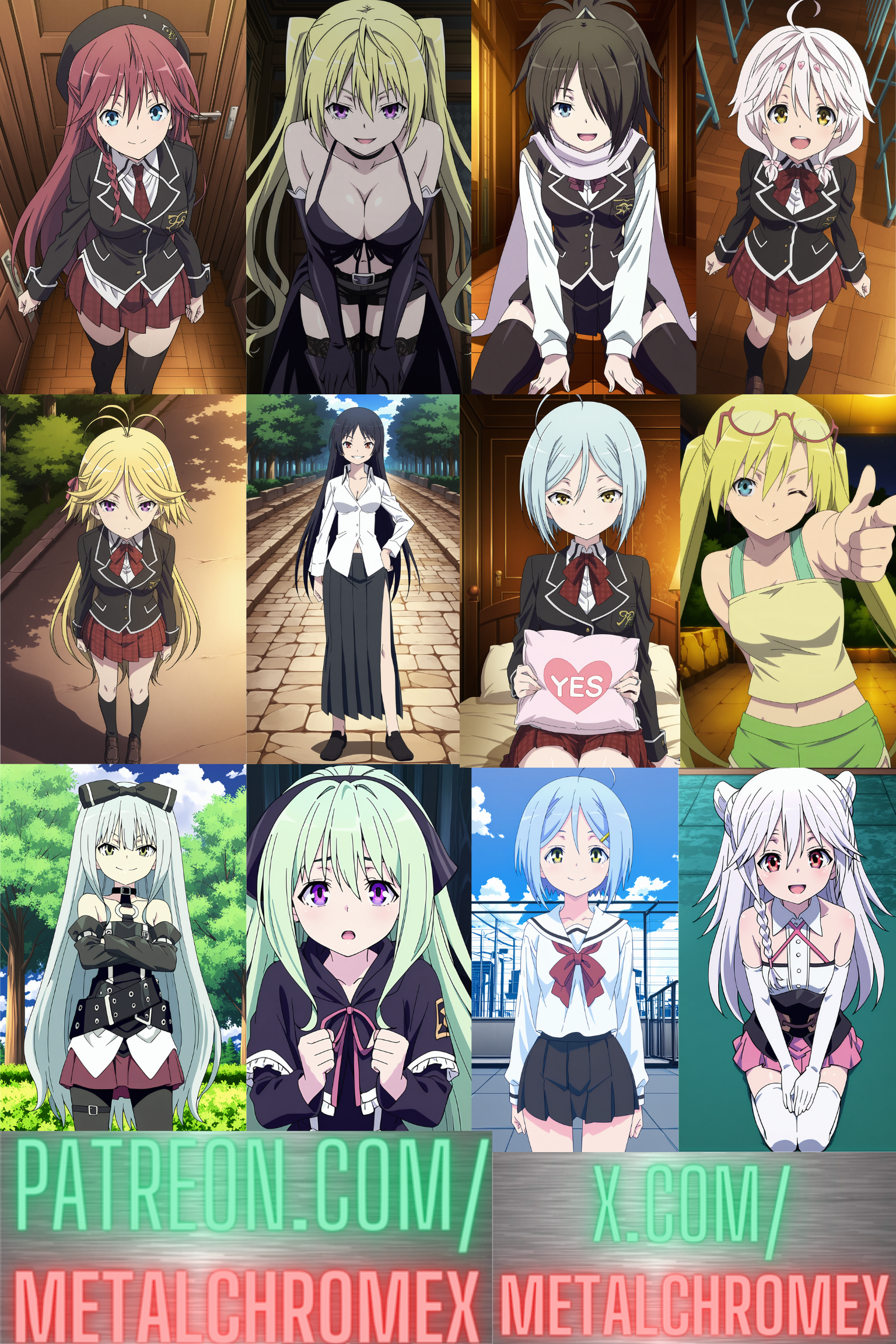 Trinity Seven characters
