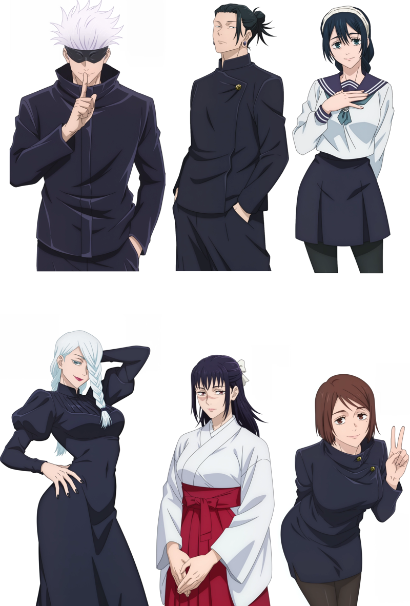Jujutsu Kaisen 呪術廻戦 | Characters Pack + Style