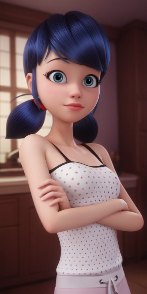 Marinette in Pajama 2, Ladybug, Miraculous, Pony 