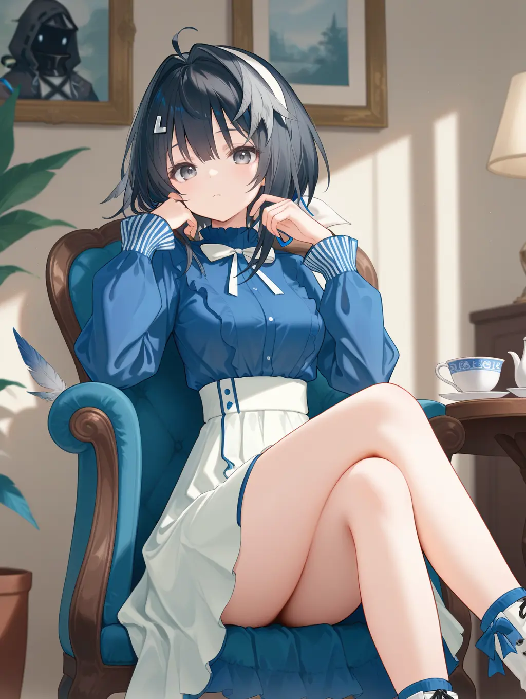 la_pluma_(arknights) (羽毛笔)-lowason costume（罗森）
