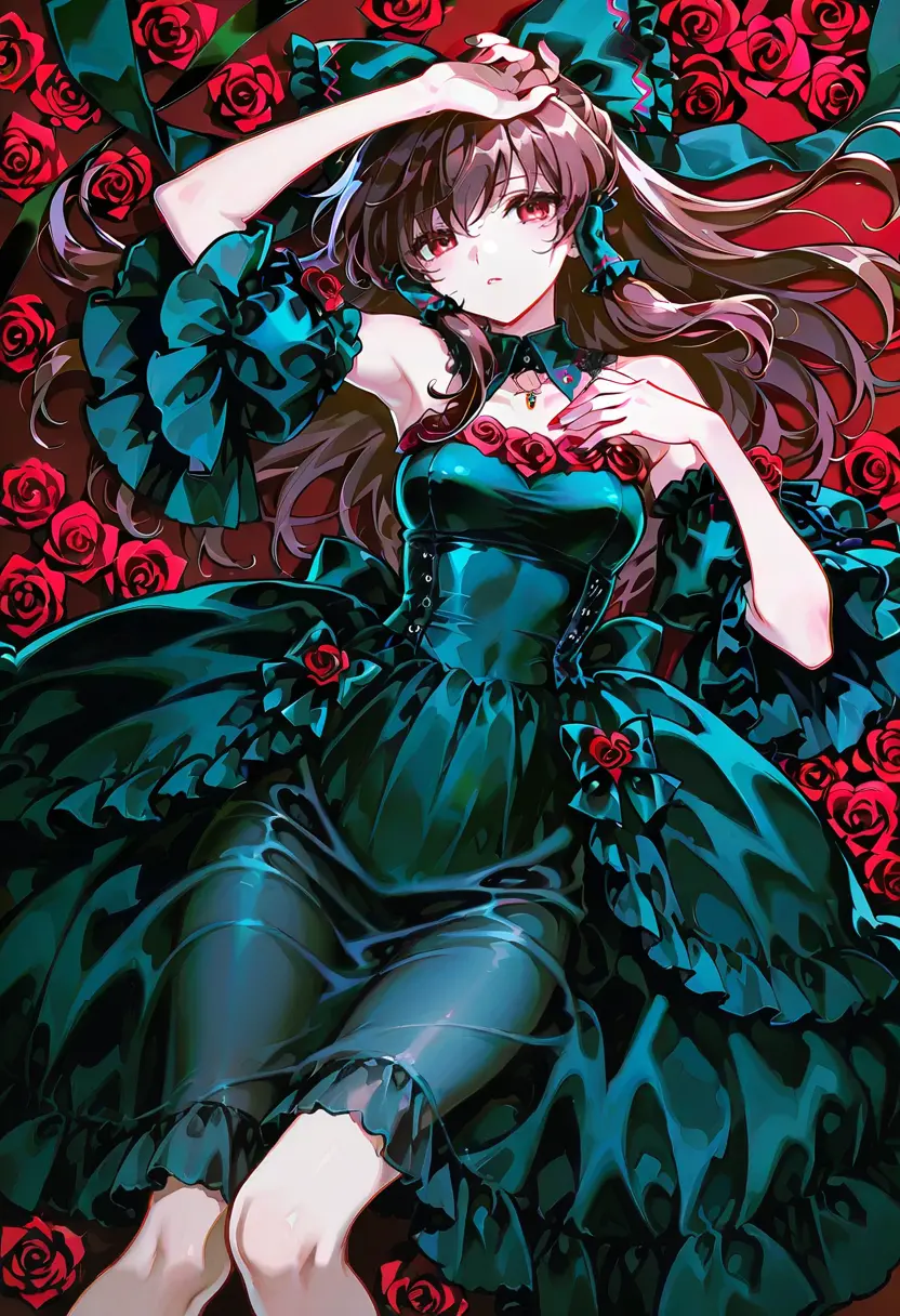 Mall Goth Rose Dress
