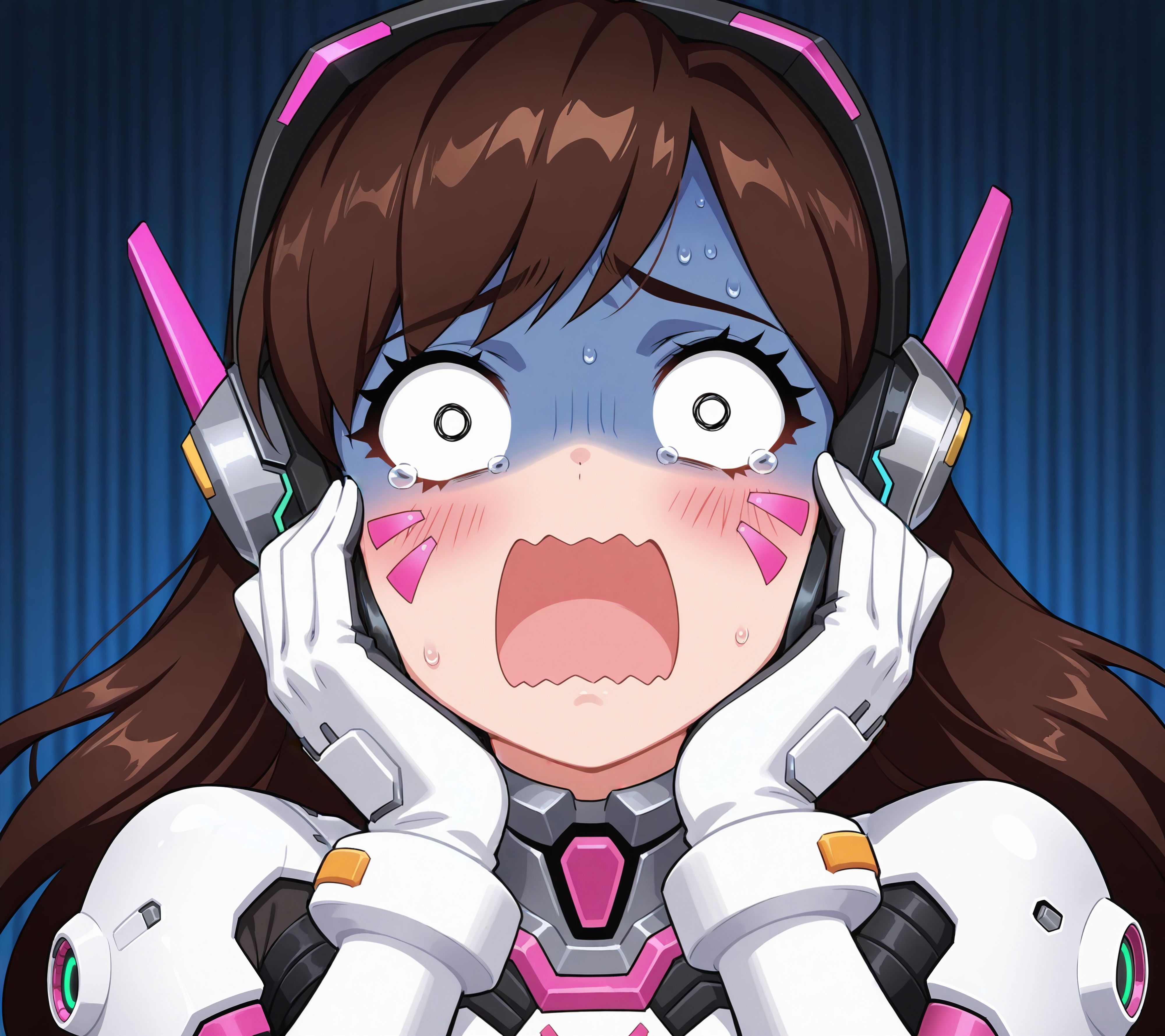 Exaggerated Fear (Facial Expression)