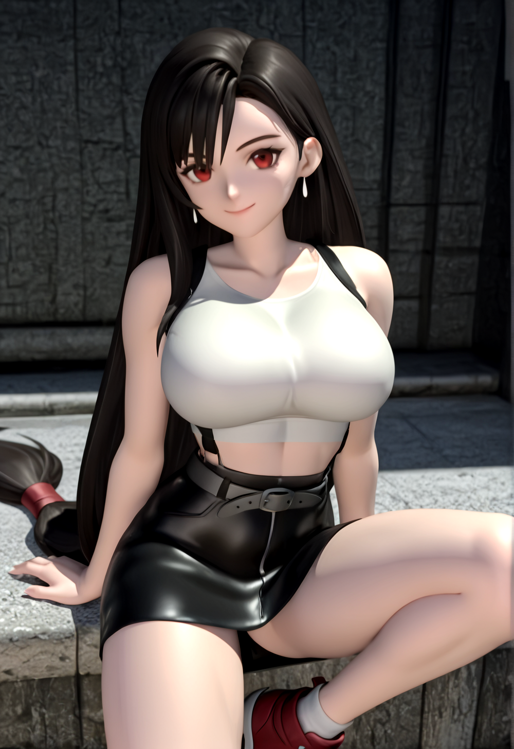 Tifa Lockhart - PS1 Video style