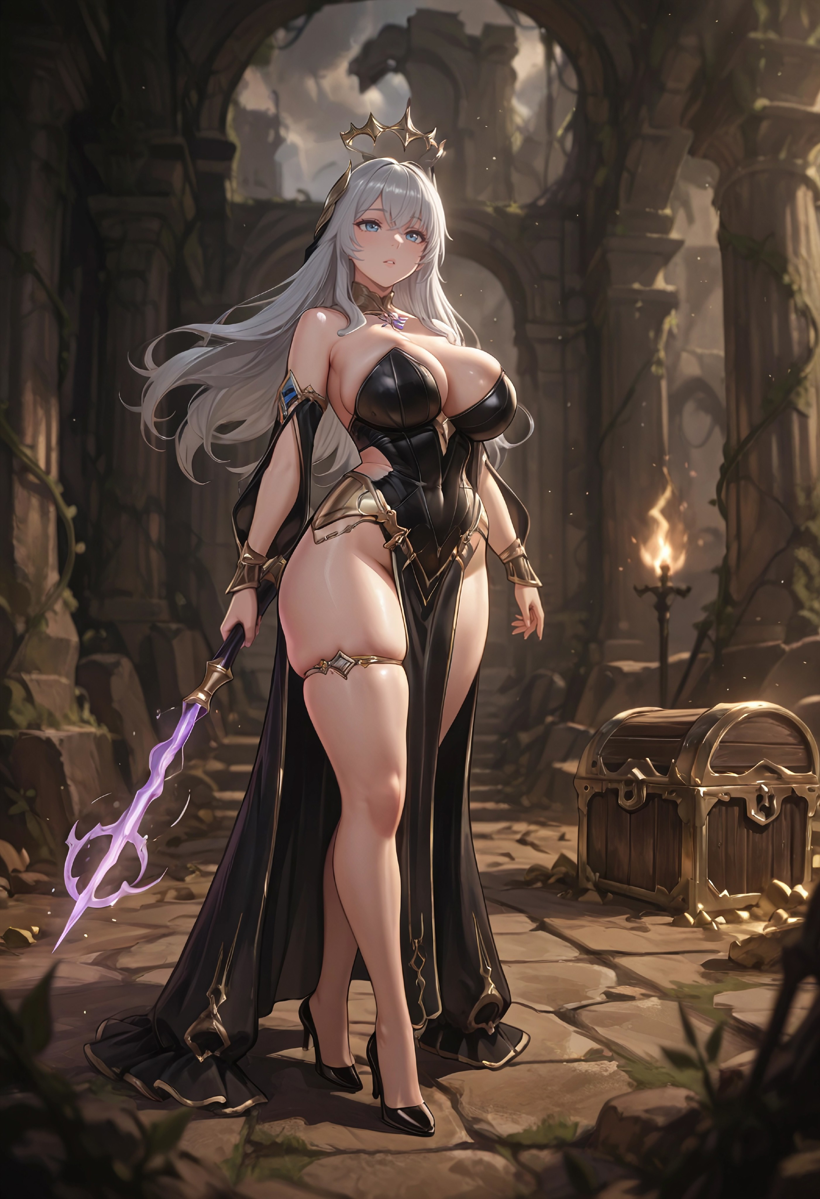Yuria (Apollyon) 尤利娅（阿巴顿）Default Outfit (Eversoul 
