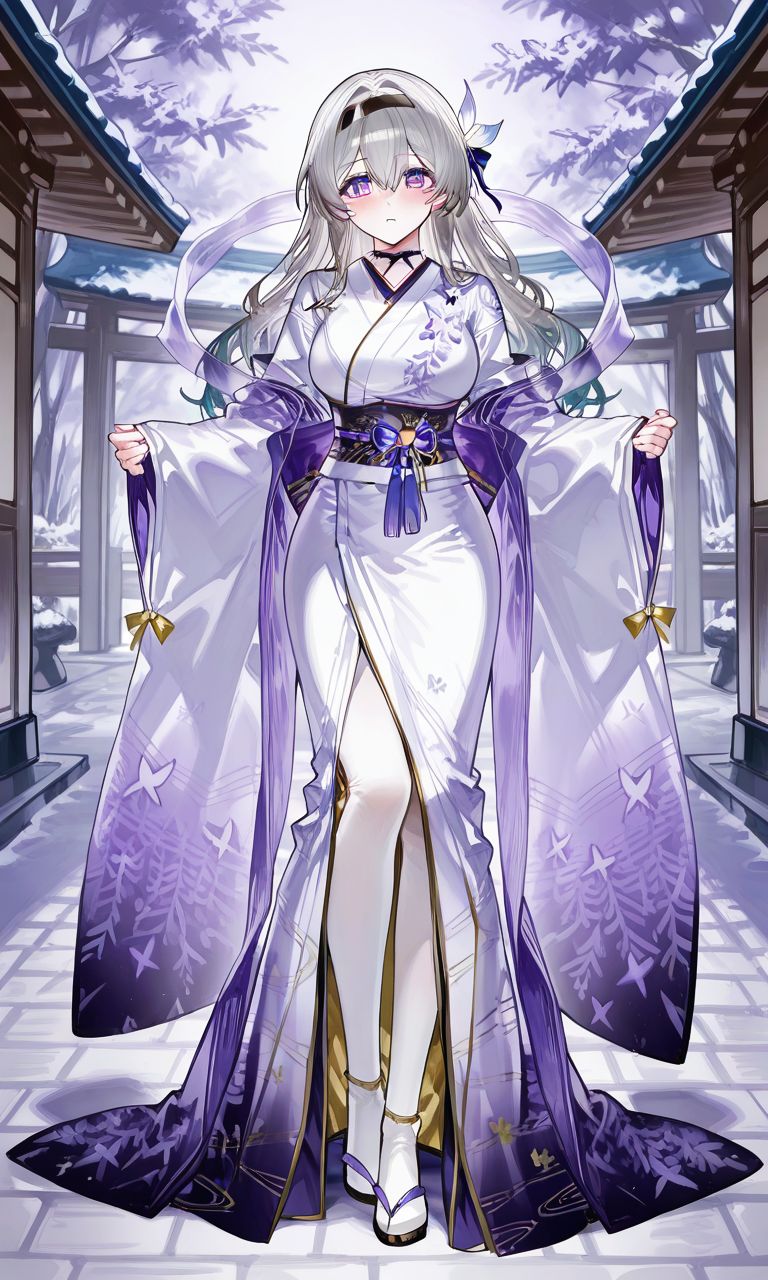 Oni Bride Bound Kimono Dress. 鬼の花嫁拘束着物。鬼的新娘束縛和服。