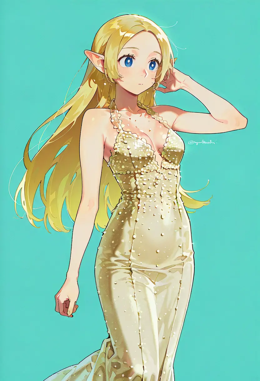 Pear Green Pearl Dress