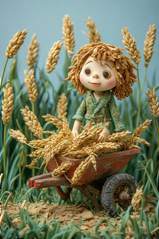 Clay texture art style-claymation Arina Claymation Arina 