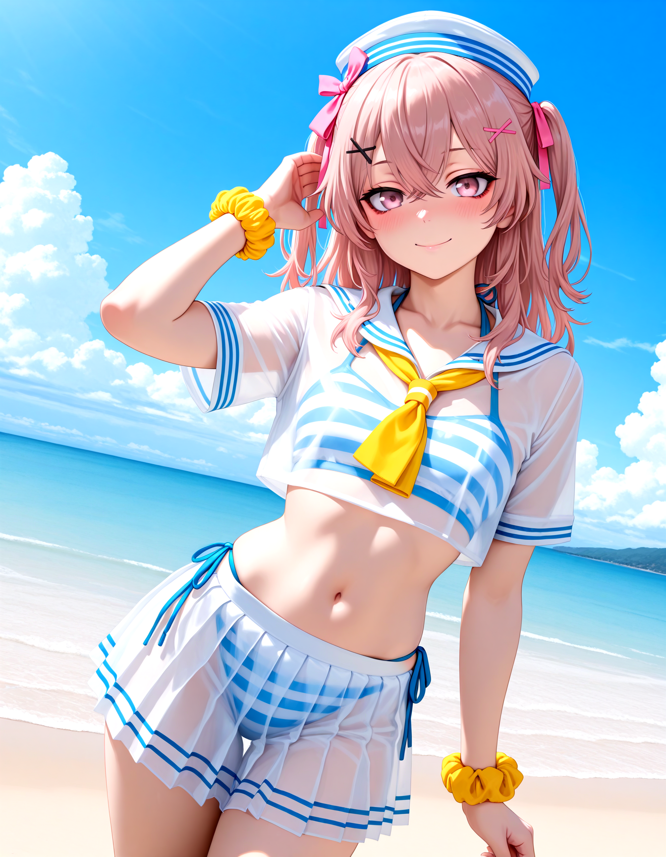 Rem Sailor Swimsuit Cosplay(Project: Rem Cosplay Wardrobe 01) - Illu
