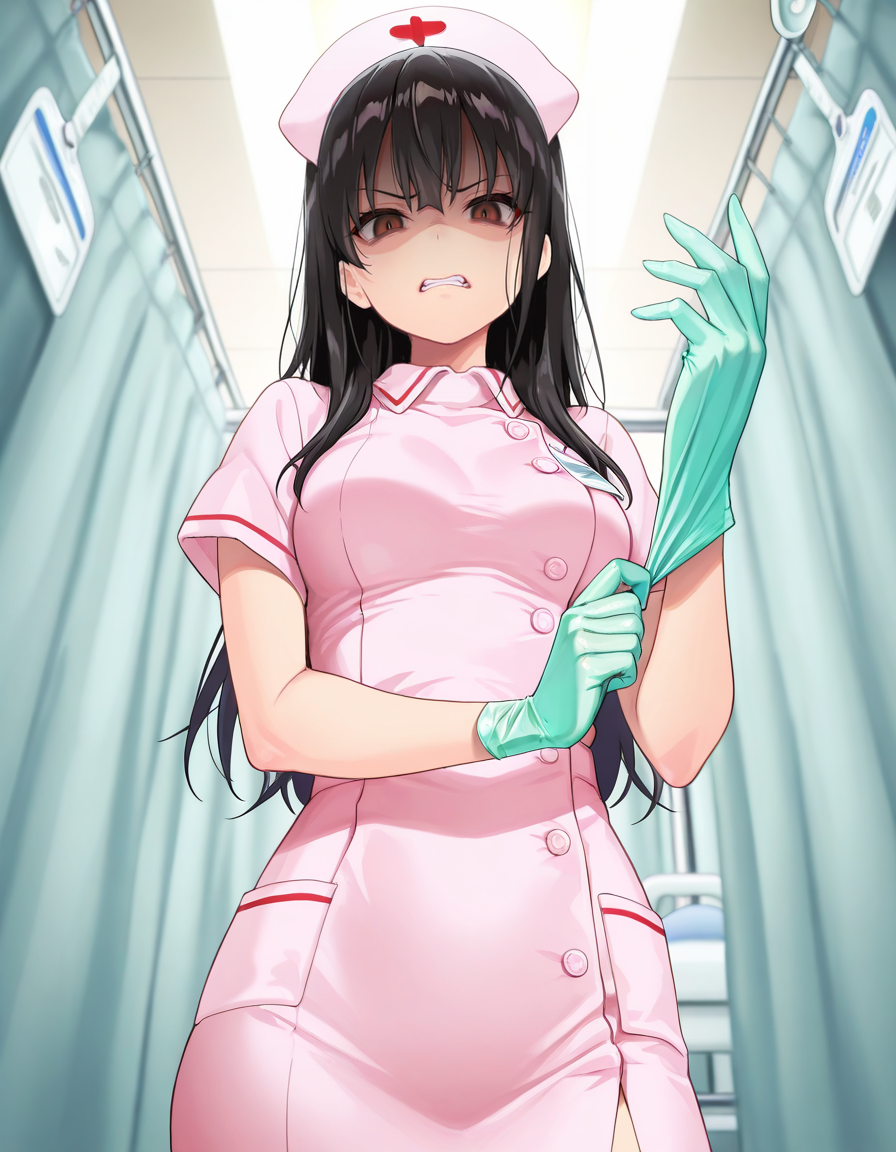 Adjusting Gloves / 手袋をつける [concept]