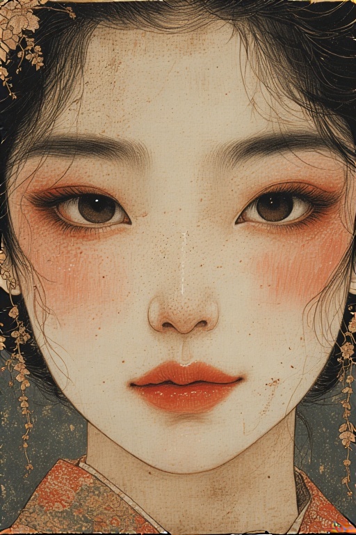 Nihonga painting - Arina Nihonga Painting 