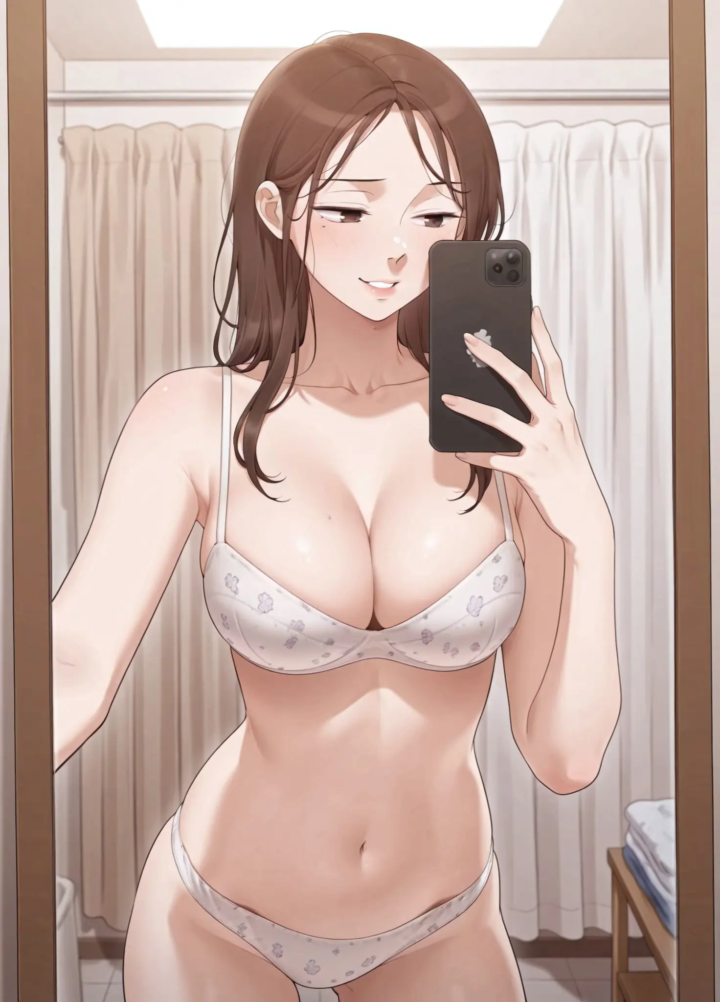 Innerwear - White Floral Lingerie