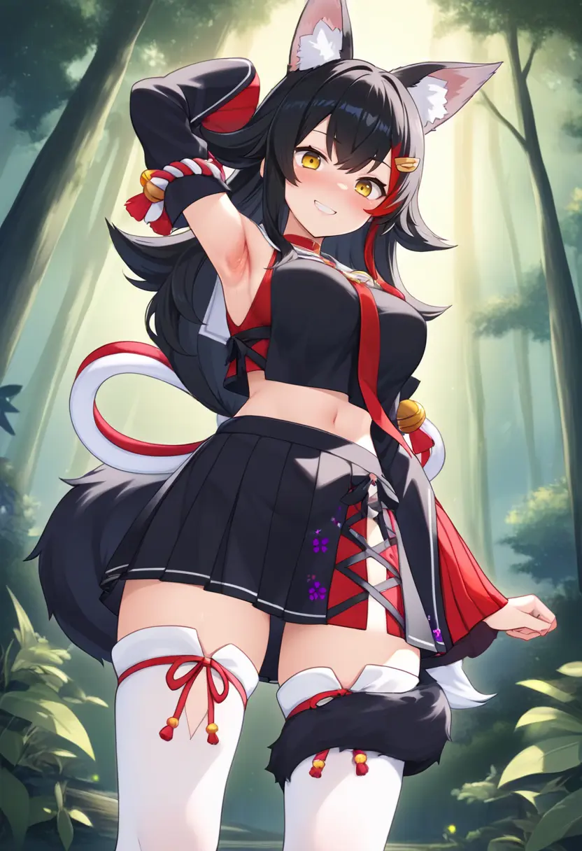 [illustriousXL] Hololive Ookami Mio 1st Costume/ H