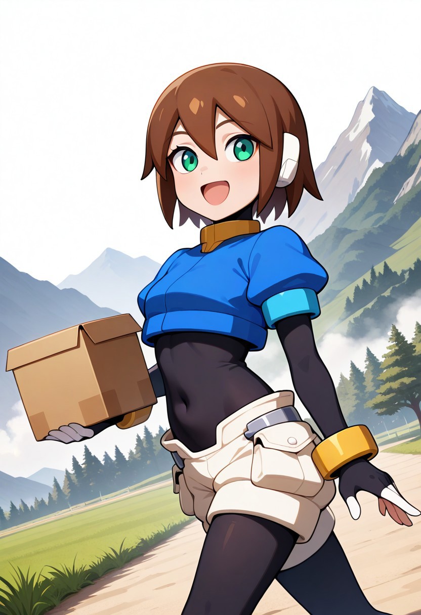Aile Hu+X+ZX and Prairie Mega Man ZX (NanashiAnon)