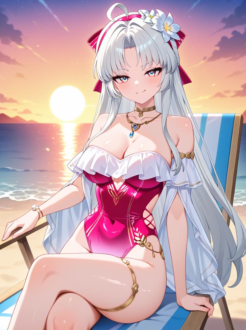 Carlotta Summer Outfit Skin (Wuthering Waves)