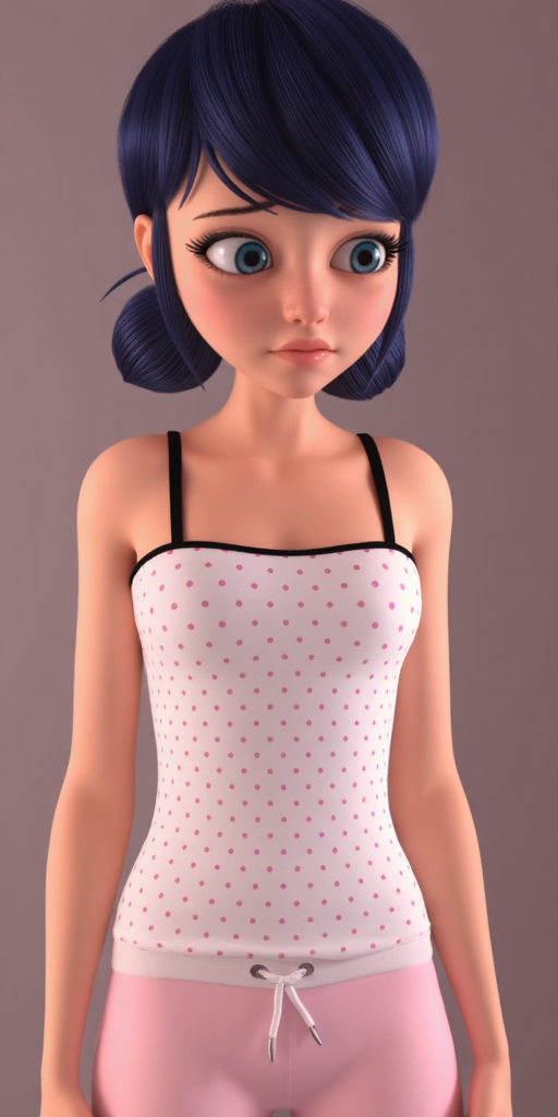 Marinette in Pajama 2, Ladybug, Miraculous, Flux 